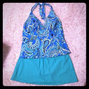 🌴 Beautiful Lands End Tankini Set🌴 NWOT